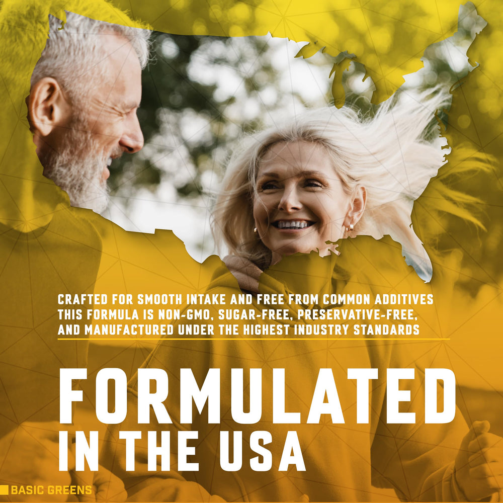 Basic Greens B12 drops vegan formula for plant based diets