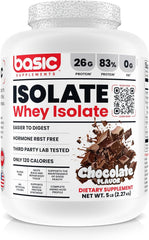 Basic Supplements Basic Whey Protein Isolate: pour a quick, high-protein post-workout shake