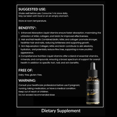 Bask & Lather Gro & Glow gluten-free and dairy-free formula shown on label.