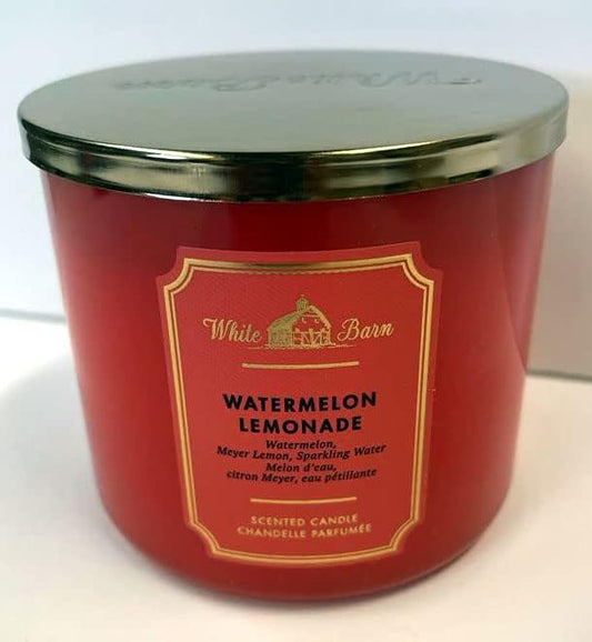Warm glow from Watermelon Lemonade candle enhances spaces with fresh, summery ambiance.