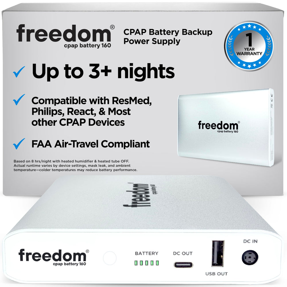 Battery Power Solutions Freedom CPAP 160Wh battery for extended travel power