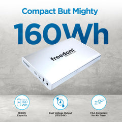 Freedom CPAP compact travel design by Battery Power Solutions for easy portability