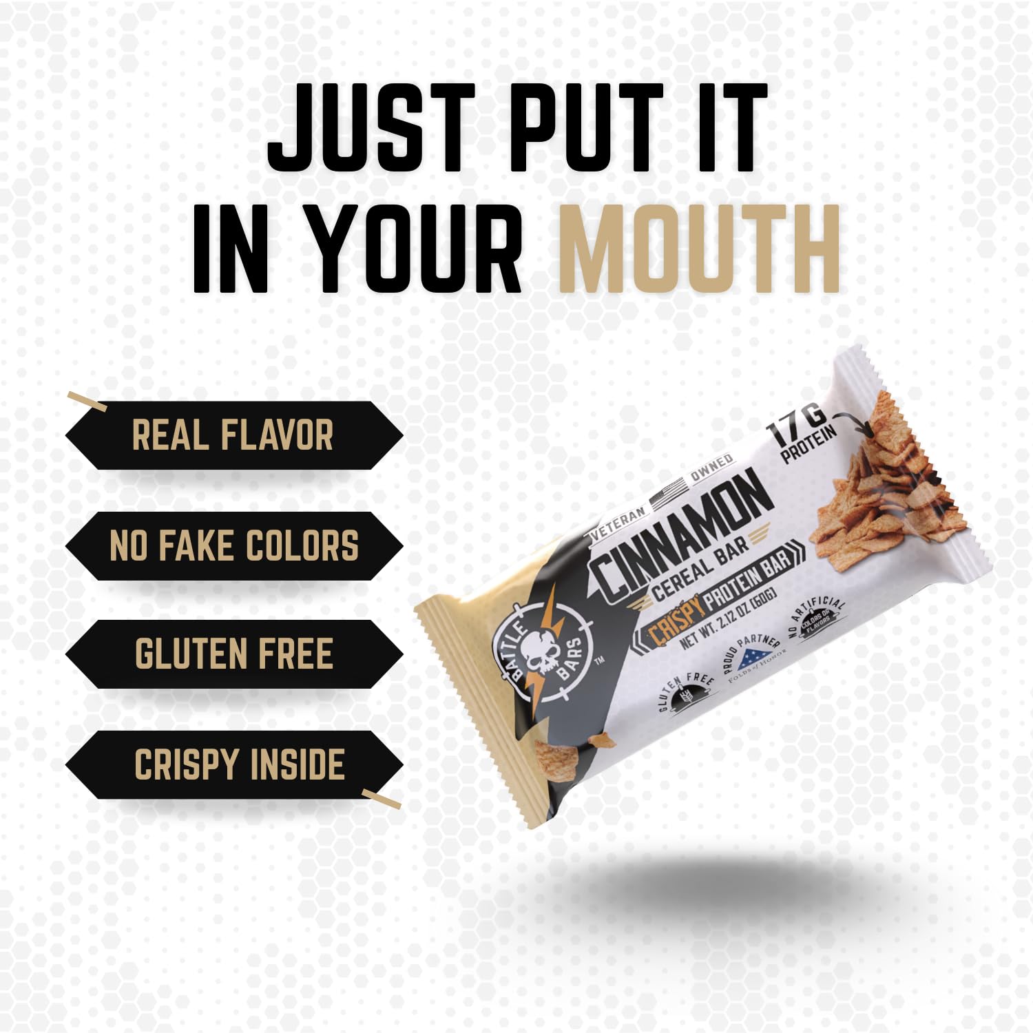 Battle Bars pre- and post-workout bar setup supports convenient fueling.