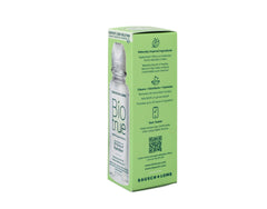 Close-up label highlights six-count travel packaging.