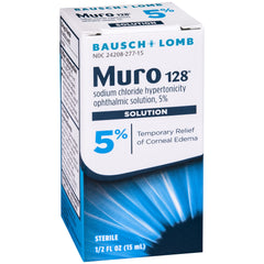 Travel-friendly 0.5 oz bottle of Muro 128 for on-the-go care.