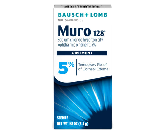 Muro 128 box front showing branding and usage guidance.