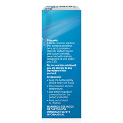 Renu drops designed for extended wear lenses rewetting after sleep.