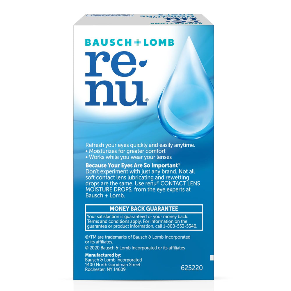 Portable Renu moisture drops size fits in a bag or case.