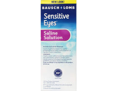 Six-pack packaging of Bausch + Lomb Sensitive Eyes for convenient rotation.