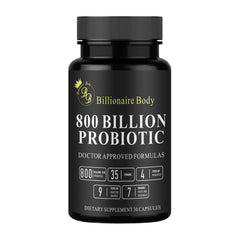 BB Billionaire Body Probiotics bottle front for daily gut support