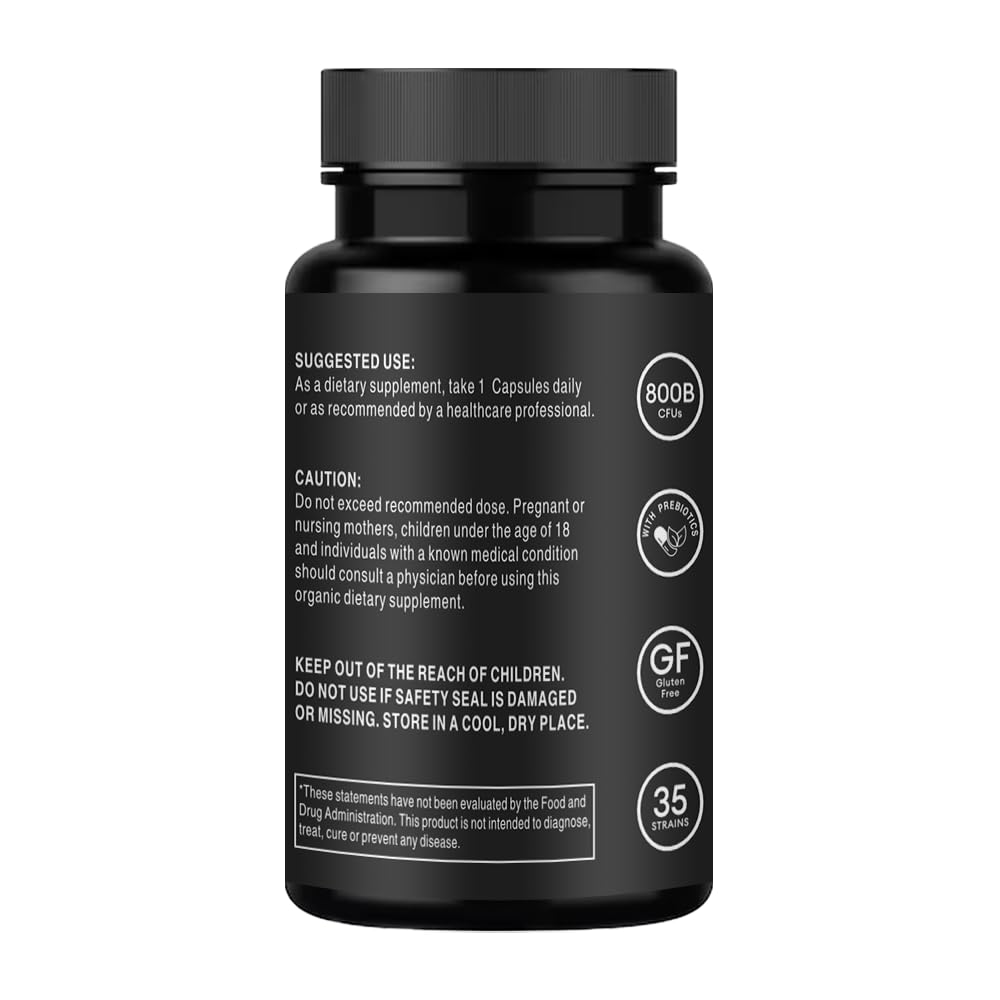 BB Billionaire Body Probiotics label highlights 800B CFU and 35 strains