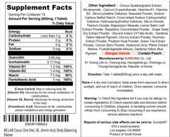 BB LAB Cissus One Diet packaging and label highlights a convenient 14-tablet box.