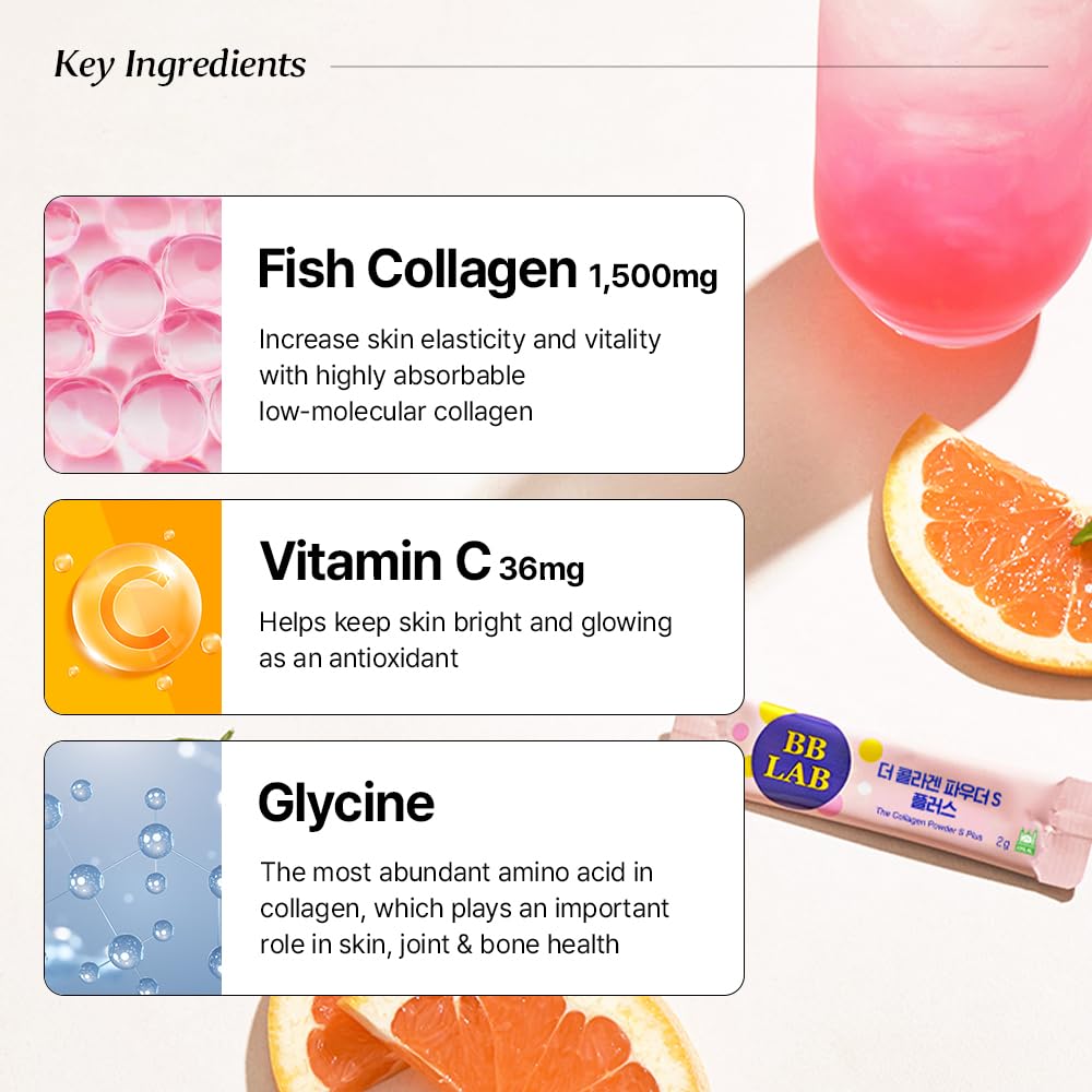 BB LAB Collagen S Plus grapefruit flavor stick for easy daily intake