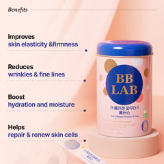 BB LAB Collagen S Plus open stick with powder ready to mix or enjoy