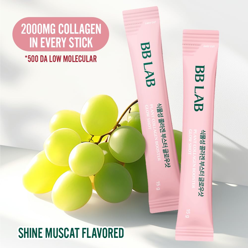 BB LAB Hibiscus-collagen plant-based blend shown in vibrant visuals.