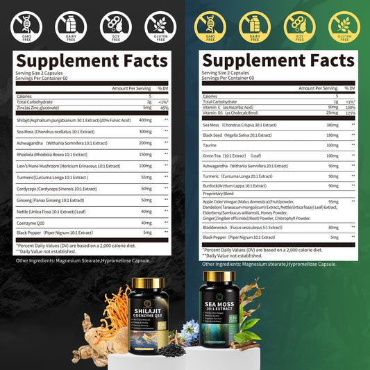 BBEEAAUU Shilajit capsules closeup emphasizing potency and daily intake