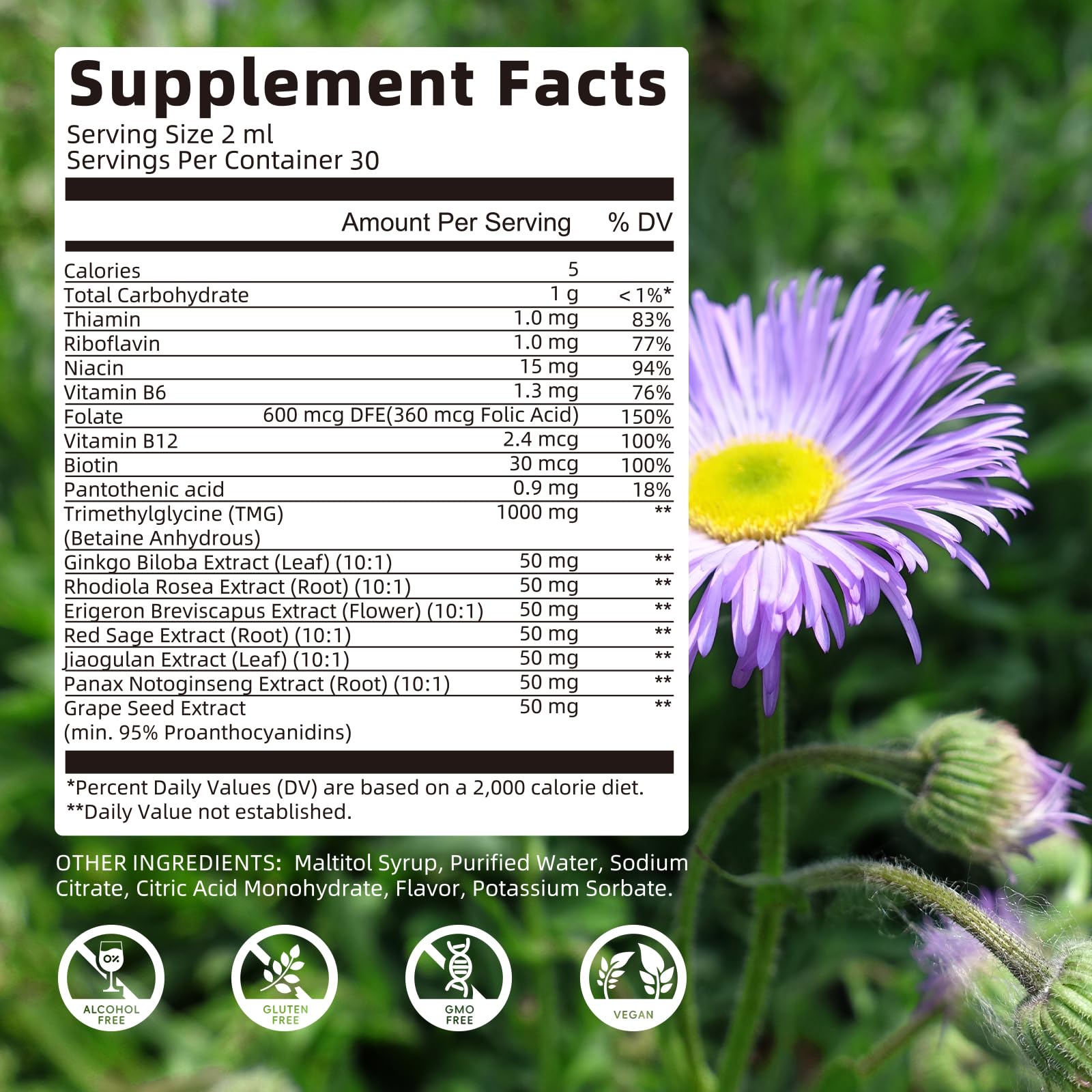 BBEEAAUU TMG ingredients illustration maps natural extracts.