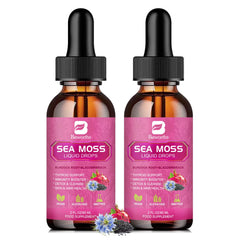B BEWORTHS Sea Moss Liquid Drops bottle for daily energy support.