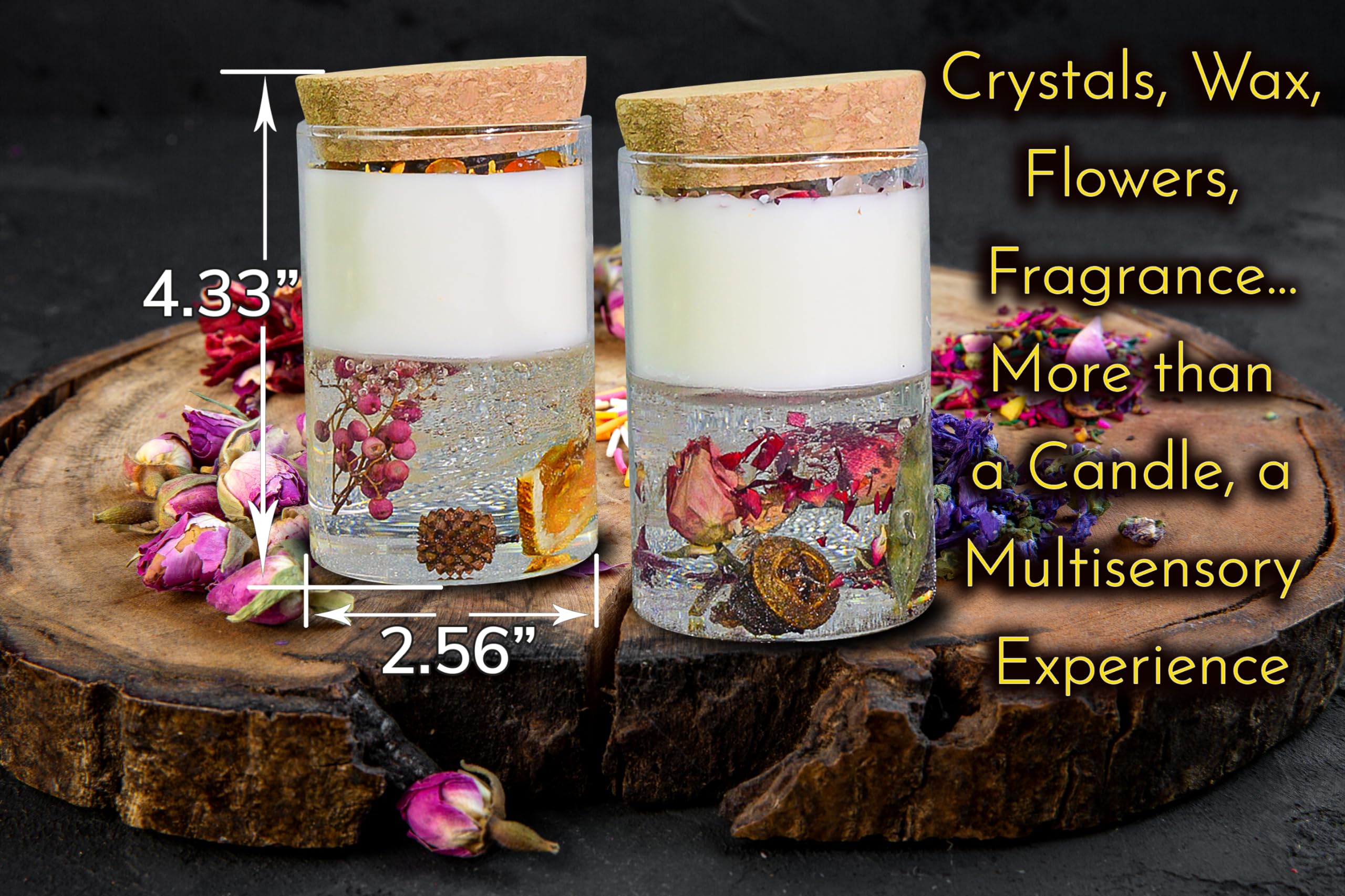BBJohn Crystal Candle Set highlights organic ingredients and eco friendly jelly candle design