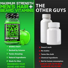 BBS Best Beard Stuff label highlights biotin collagen and bamboo extract ingredients.