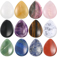 BBTO worry stone amethyst teardrop for calming and focus