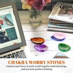BBTO worry stone lapis lazuli teardrop for focus and creativity