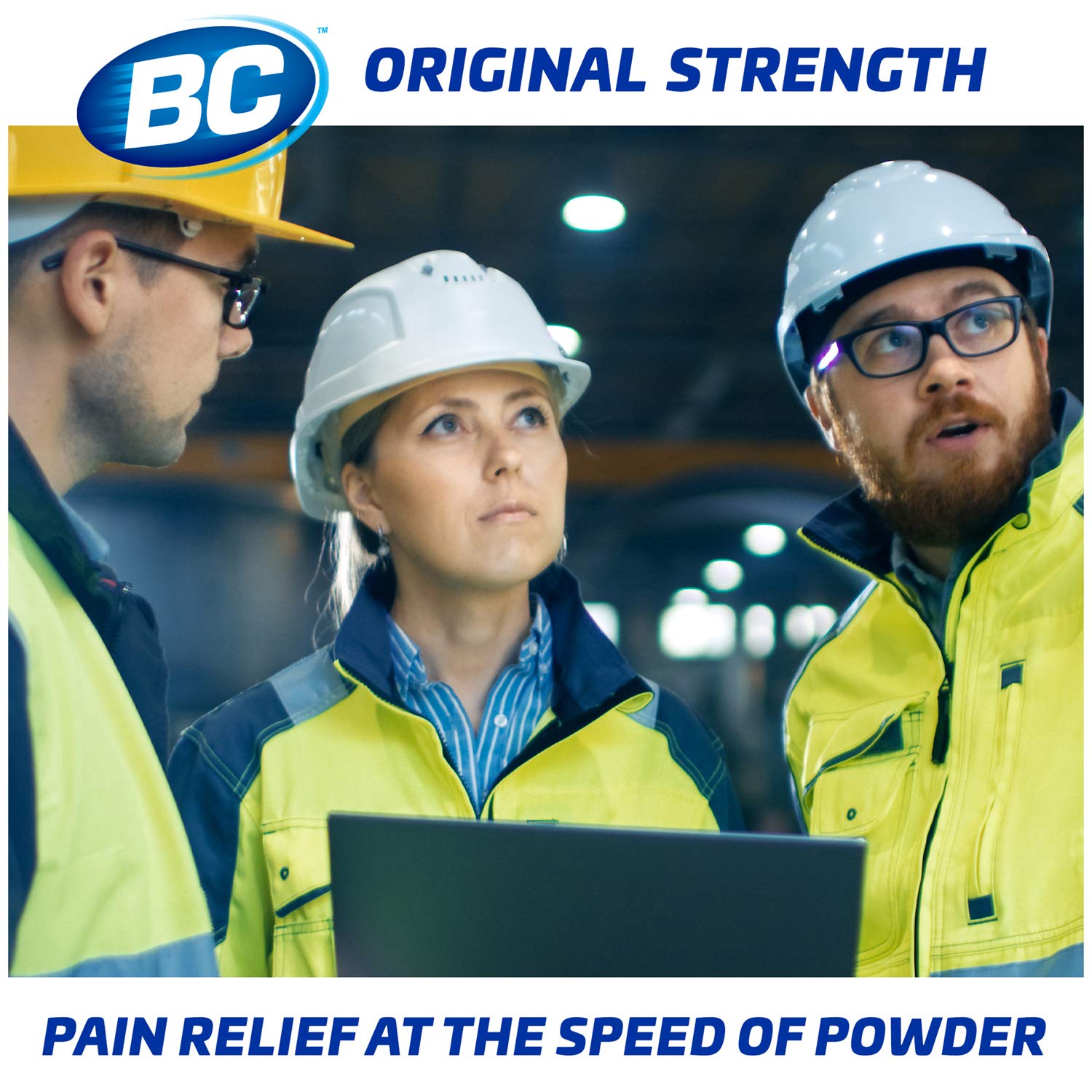BC Powder Original six-pack display ideal for families.