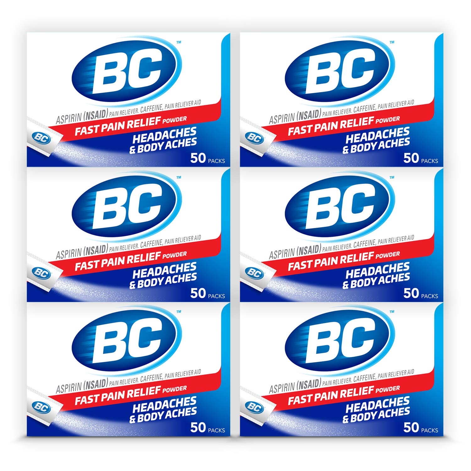 BC Powder Original strength sticks shown in a pack for on-the-go relief.