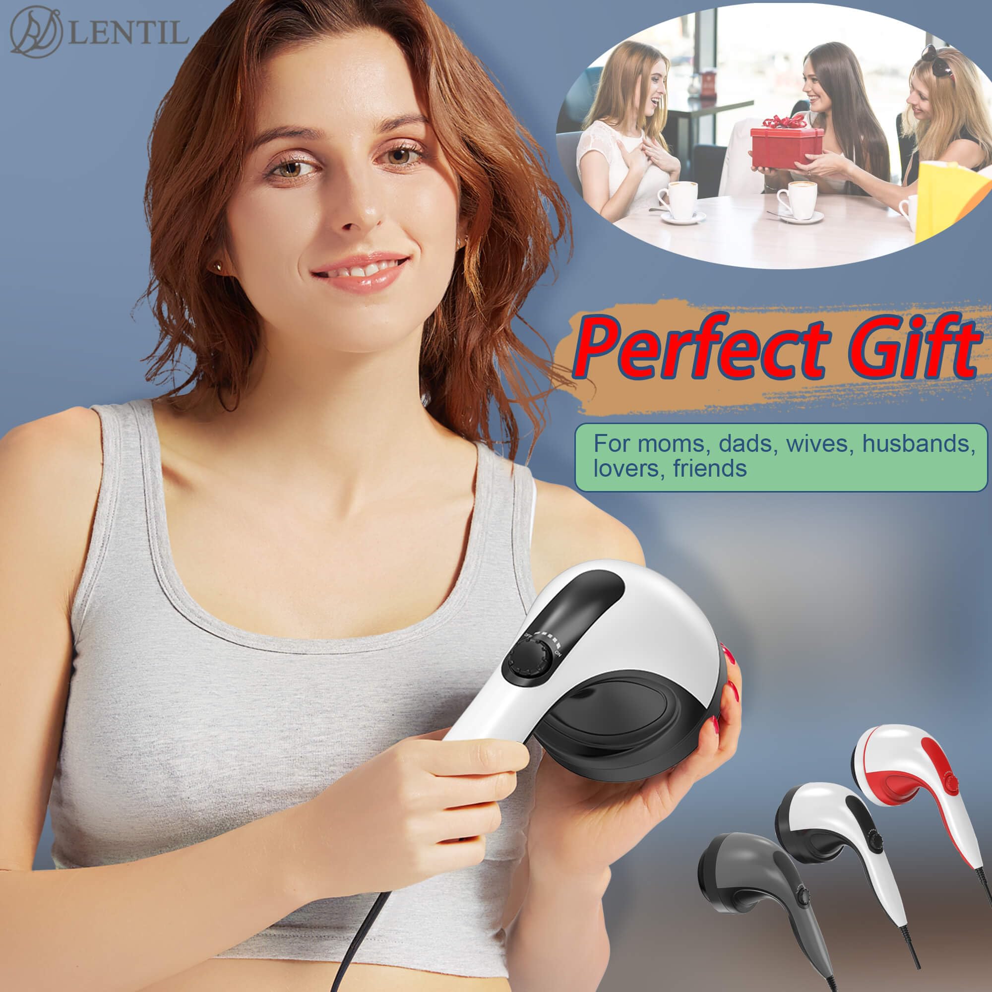 BDLENTIL portable home-use massager easy to store.