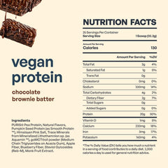 BE AMAZING chocolate brownie batter flavor, no added sugar claim