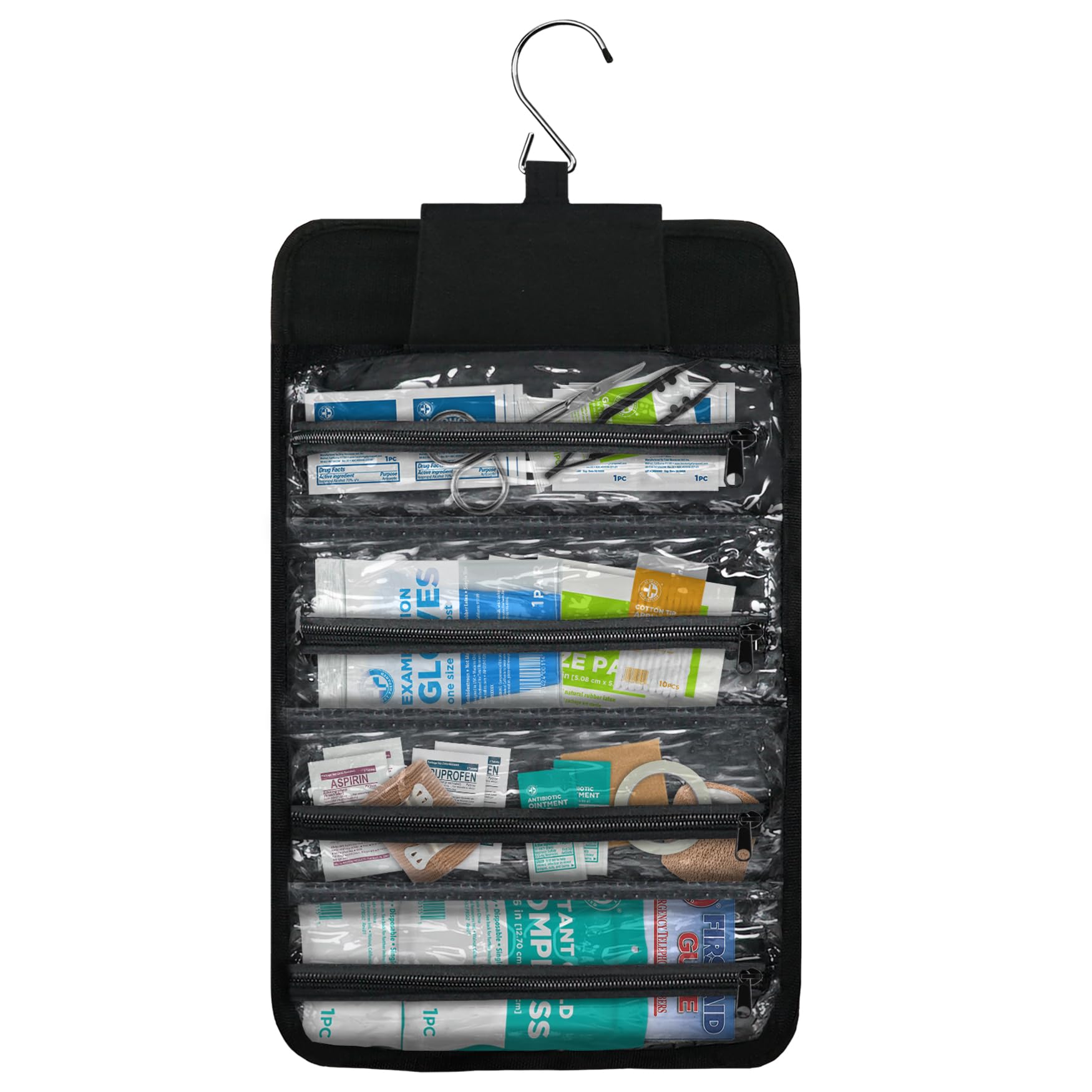 Be Smart Get Prepared bag open with pockets for fast access.