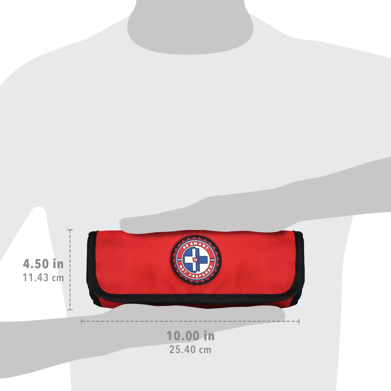 Be Smart Get Prepared cohesive wrap offers secure situational support.