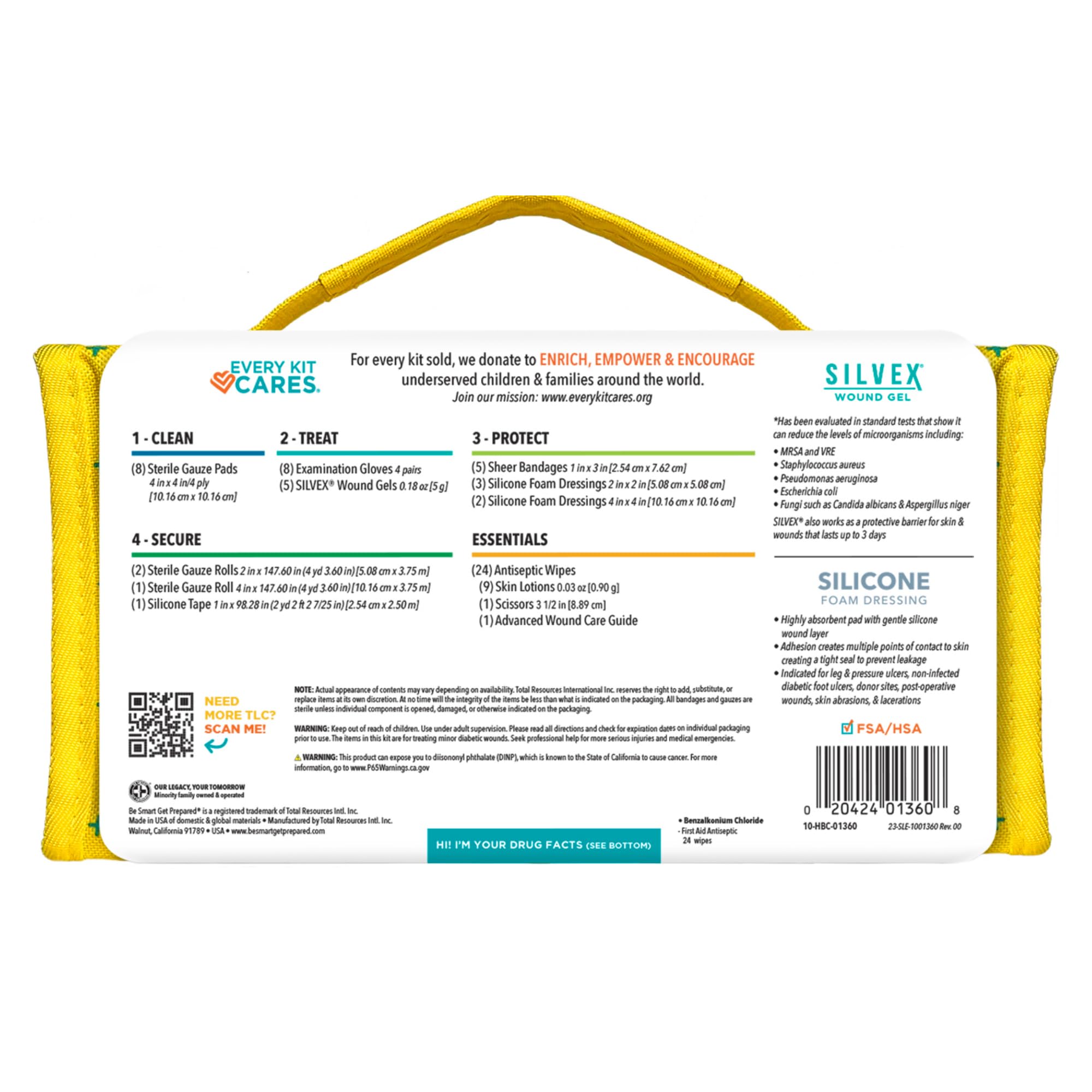 Be Smart Get Prepared Tender Lovin silicone tape secures dressings reliably.