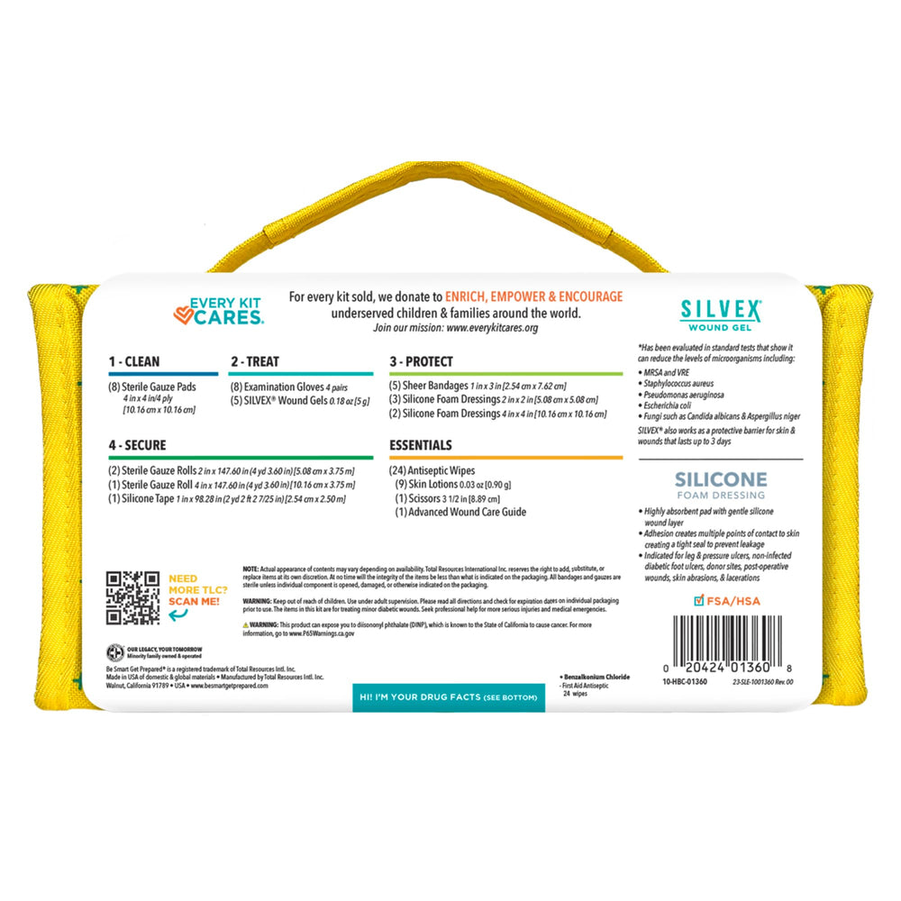 Be Smart Get Prepared Tender Lovin silicone tape secures dressings reliably.