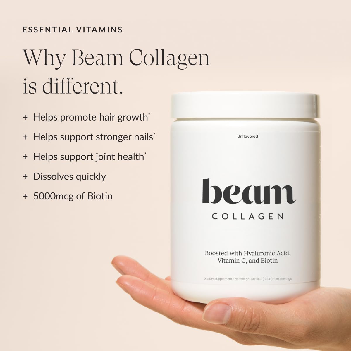 Hydration-focused image with Hyaluronic Acid highlighting skin moisture.