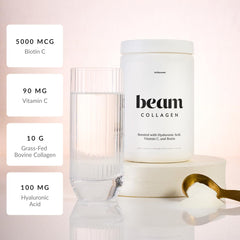 Collagen Peptides 1 & 3 blend for absorption and skin elasticity.
