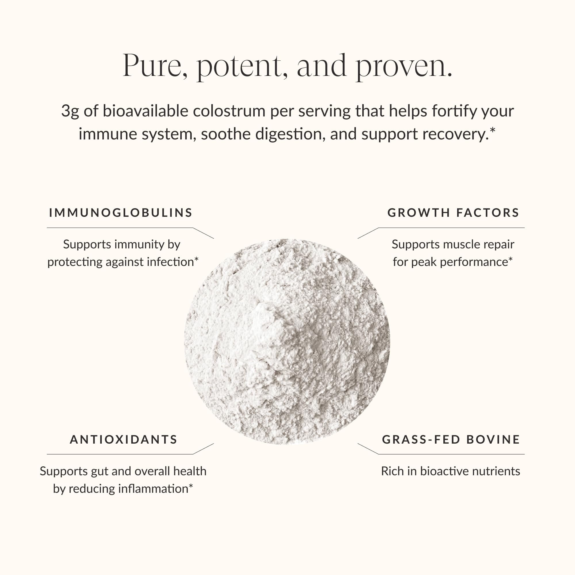 Beam Colostrum Powder mixed beverage showing versatile wellness routine.