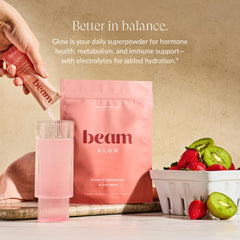 Beam Glow ashwagandha capsules support stress resilience and balance.