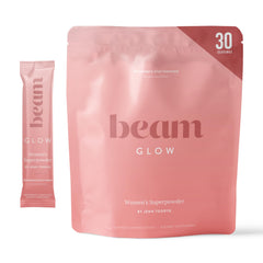 Beam Glow bottle front view for daily hormone balance