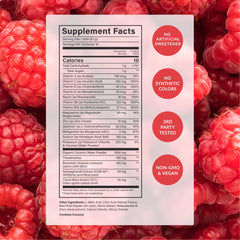 Beam Glow label close-up highlighting key nutrients