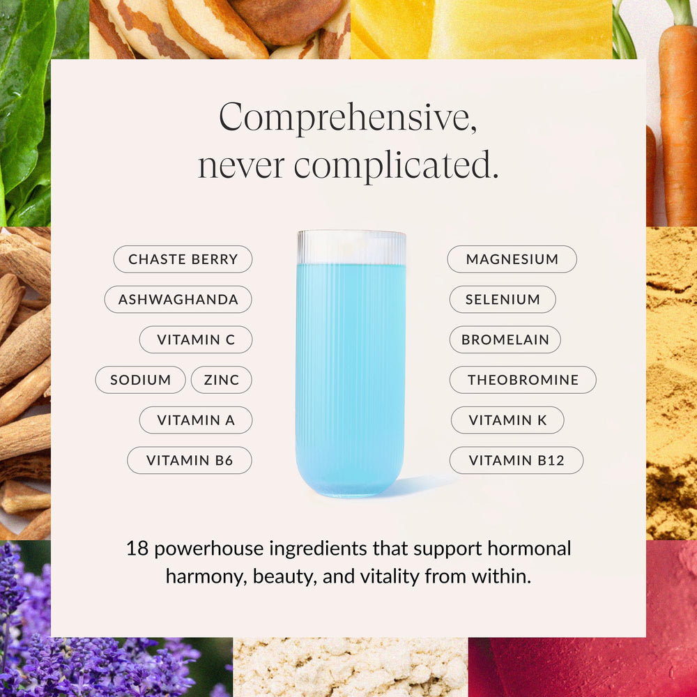 Beam Glow label detail emphasizes key nutrients for thyroid and endocrine support