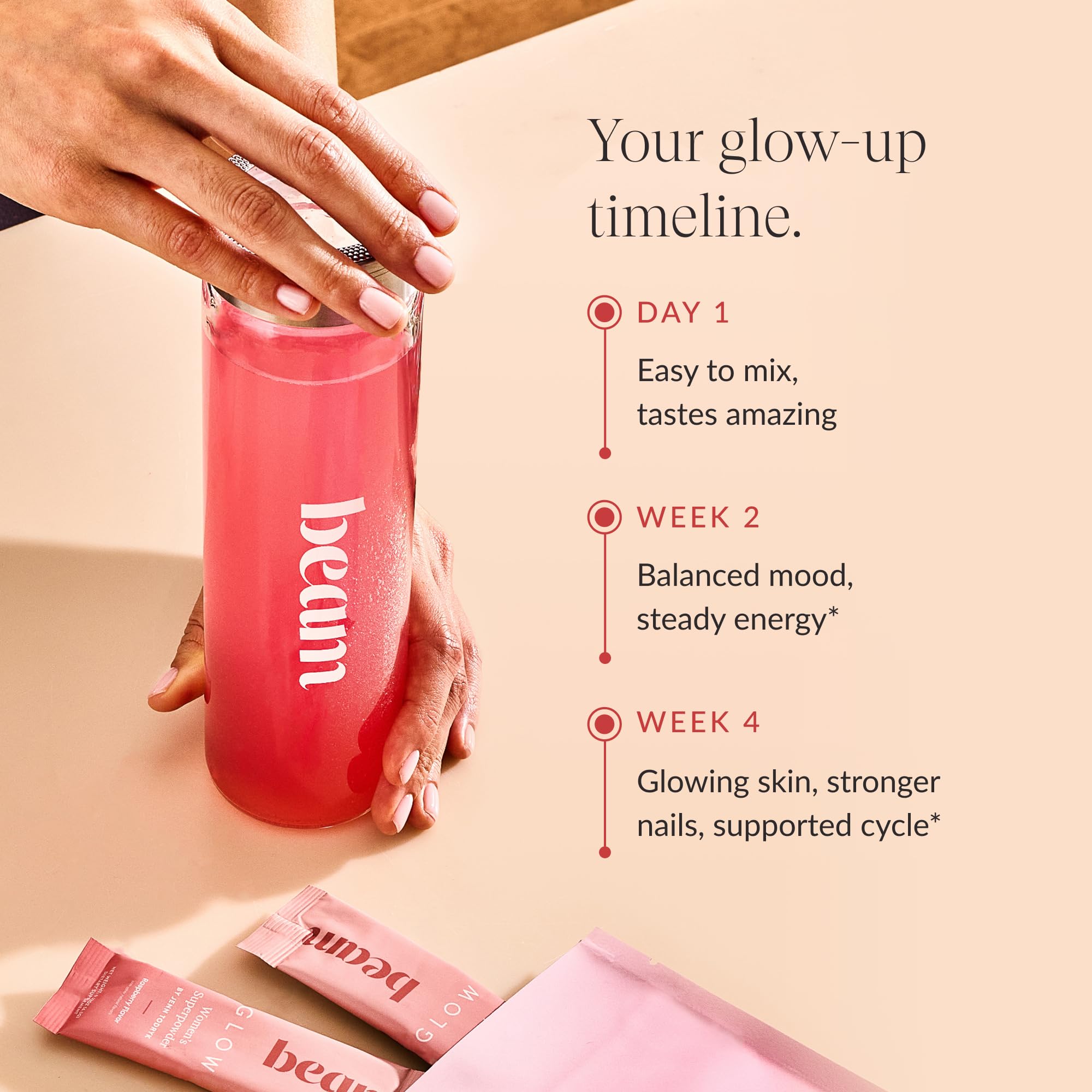 Beam Glow lifestyle photo showing everyday use