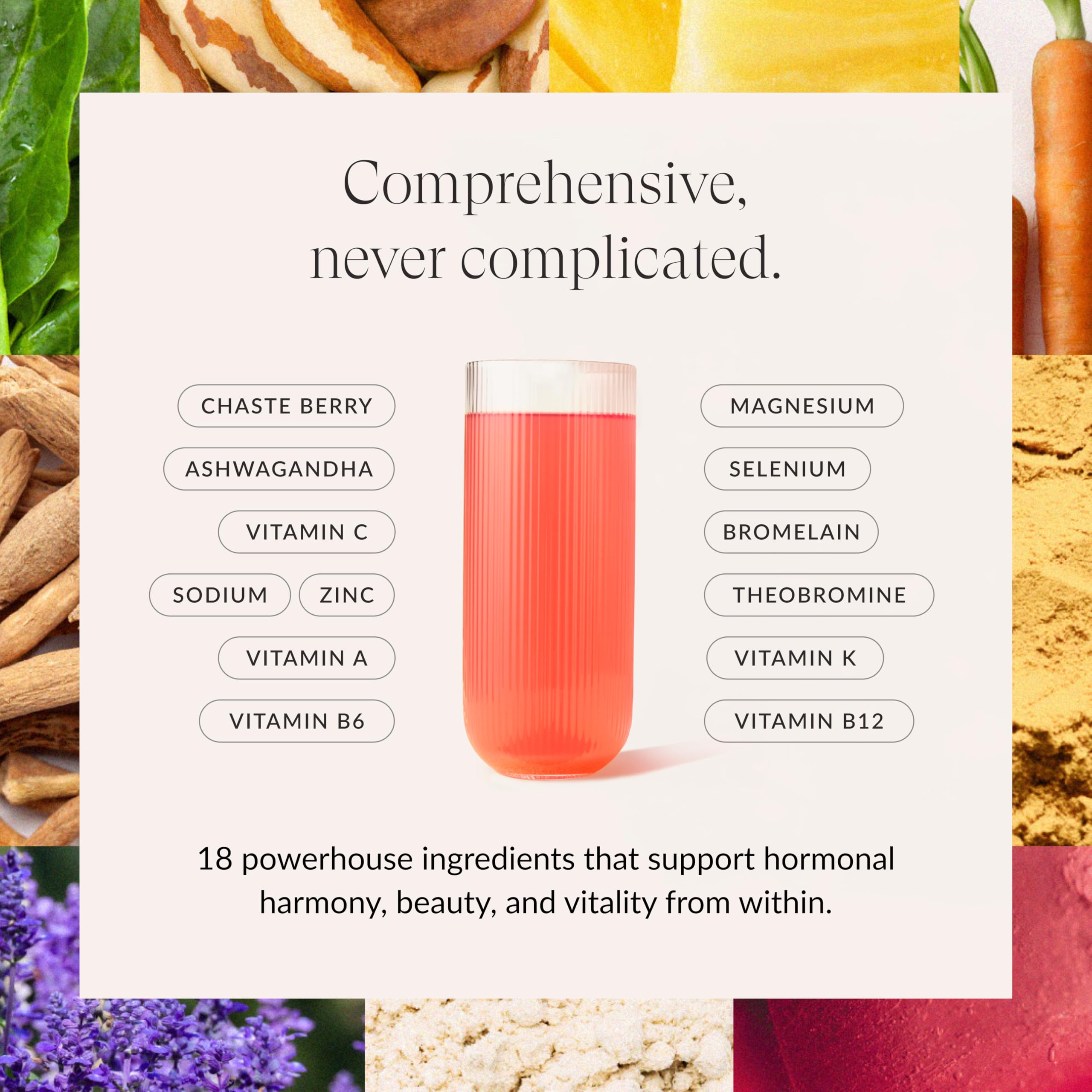 Beam Glow packaging front showcases clean, endocrine-friendly formula for women's wellness.