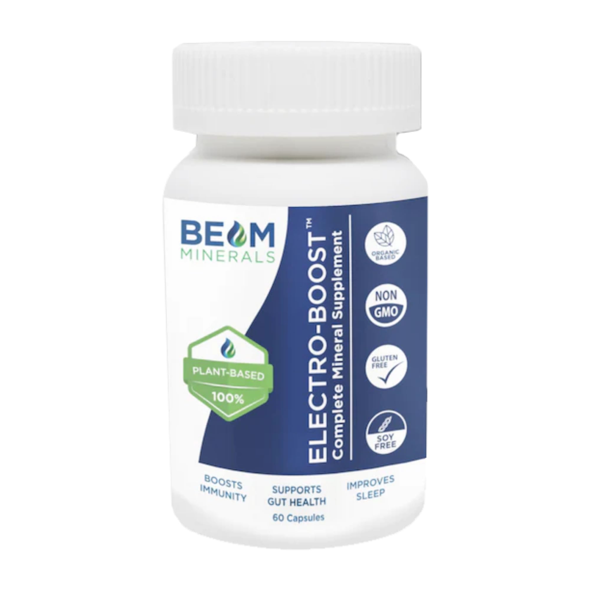 Beam Minerals Complete Multi-Mineral Capsules bottle on a clean surface, supporting daily vitality.