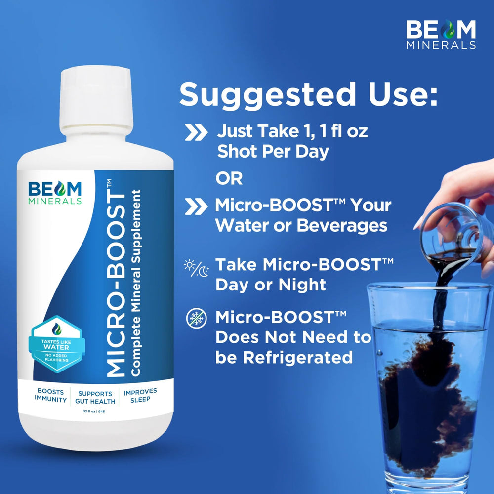 BEAM Minerals Micro-Boost bottle pour blends smoothly with beverages