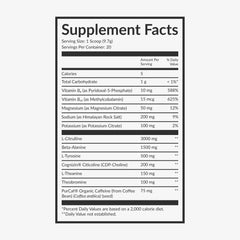 Beam no sugar formula image highlights clean pre workout without artificial dyes for everyday use