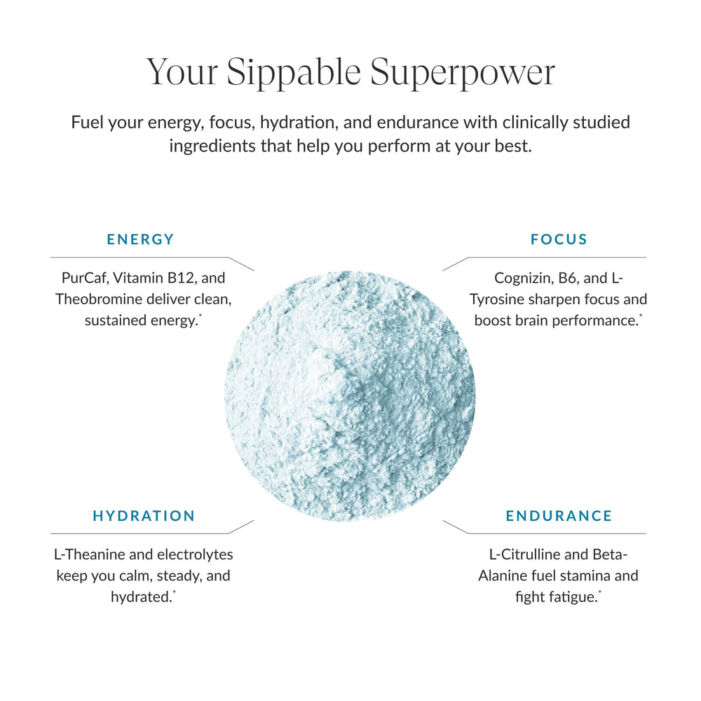 Beam Pre Workout Powder scoop with blue raspberry offers quick mixing and flavor boost for fast sessions