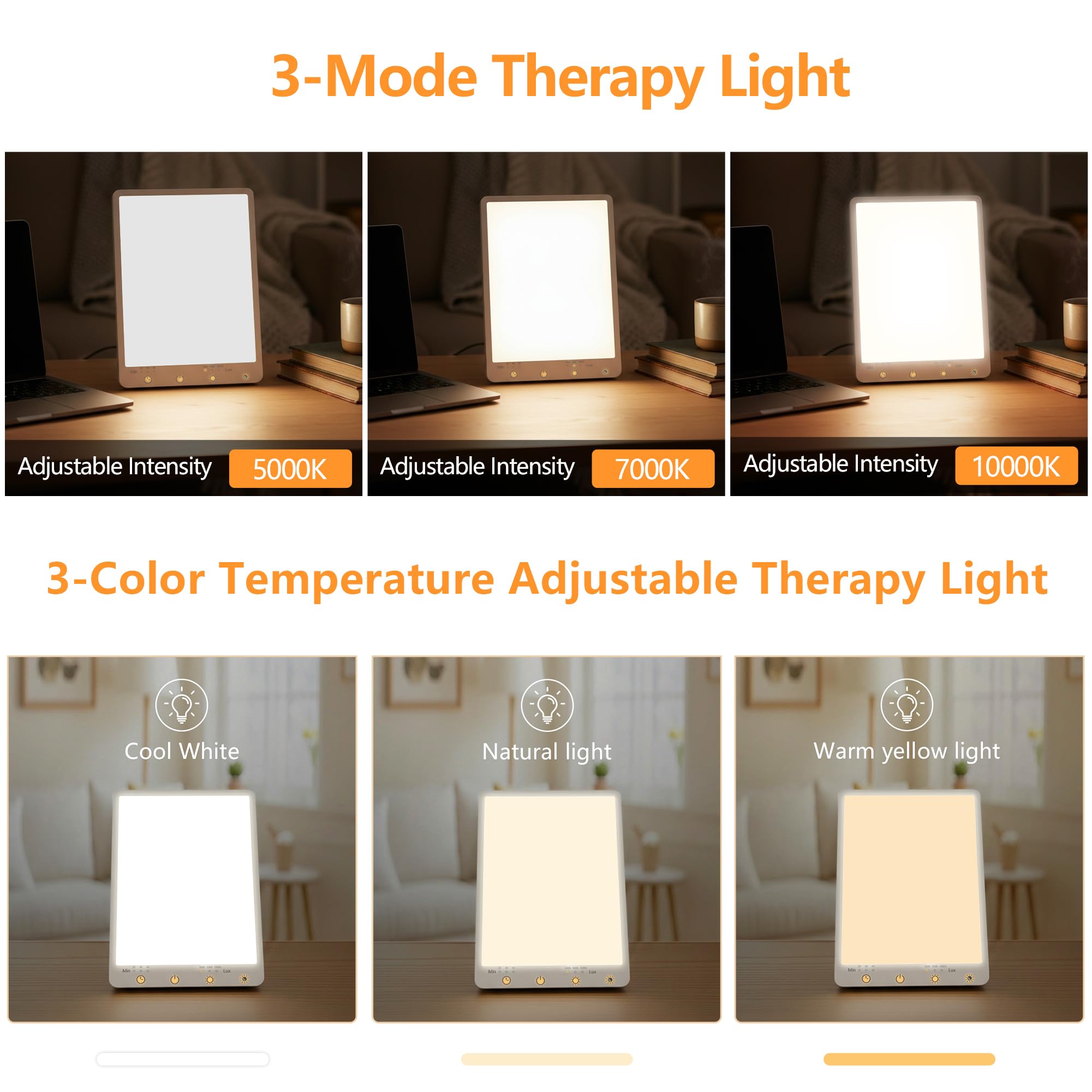 Beamhaus daylight lamp brightening a home office