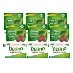Beano Extra Strength bottle-front shows enzymatic support for gas relief