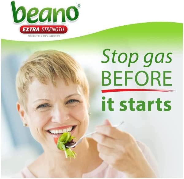 Beano gluten-free vegetarian label closeup for dietary compatibility